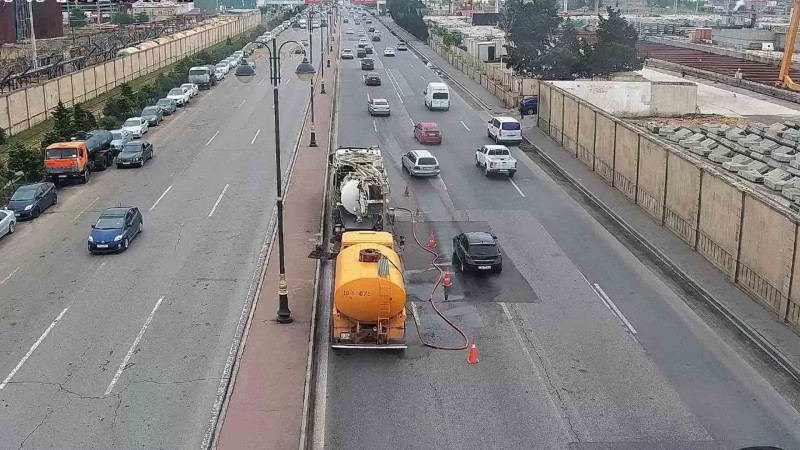 8 Noyabr prospektində hərəkət qismən məhdudlaşdırılıb