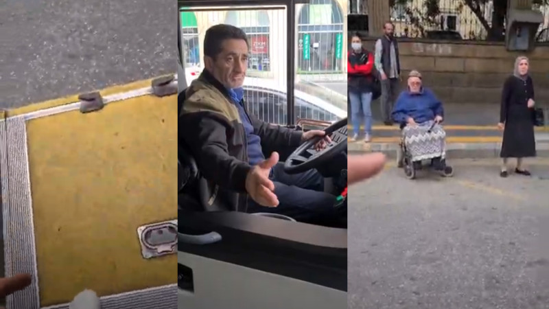 Əlil üçün pandus açmayan avtobus sürücüsü işdən qovulub – VİDEO