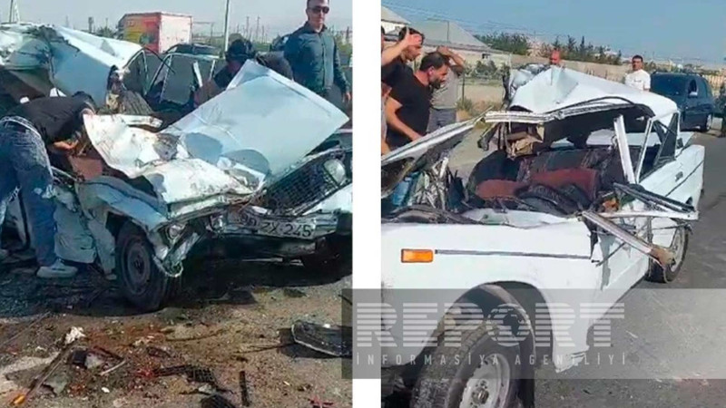 Bakı–Quba yolunda minik və yük avtomobilləri toqquşub
