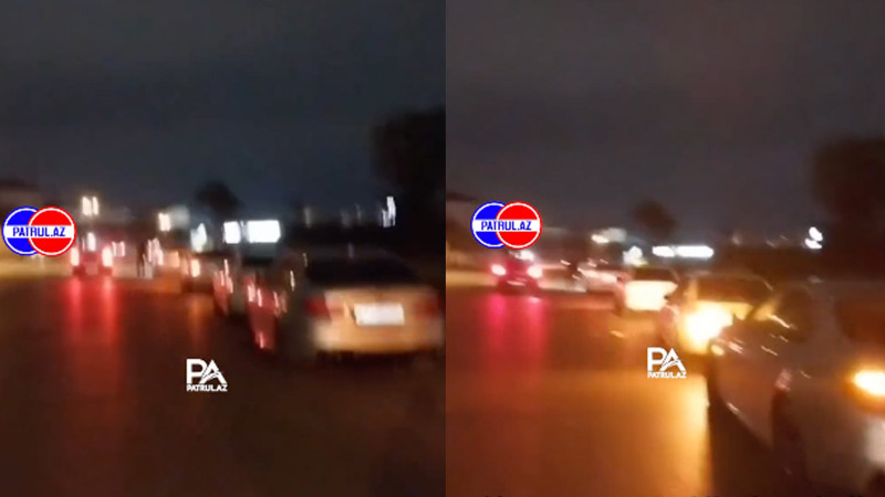 Xətai rayonunda çuxur 10 avtomobili zədələyib – VİDEO