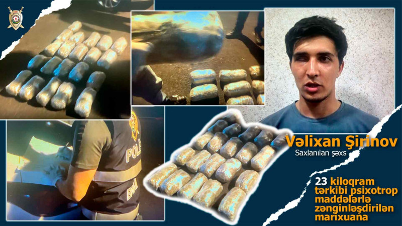 Narkotik alveri ilə məşğul olan 23 yaşlı gənc tutulub