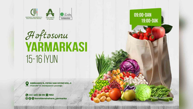 “Kənddən Şəhərə” yarmarkasının təşkil olunacağı növbəti tarixlər bəlli olub