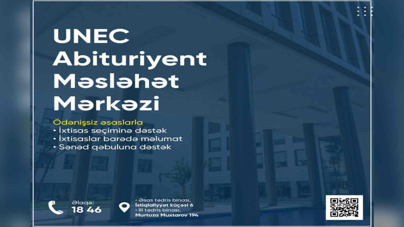 Bakıda UNEC Abituriyent Məsləhət Mərkəzi yaradılıb