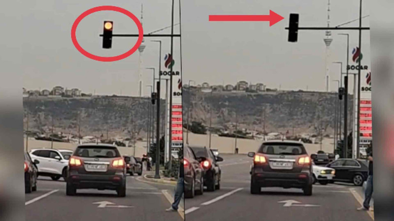 Bibiheybətdə nasaz işıqfor təmir olunub