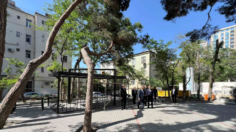 Nəsimi: Mirəli Qaşqay küşəsində abadlıq işləri aparılır