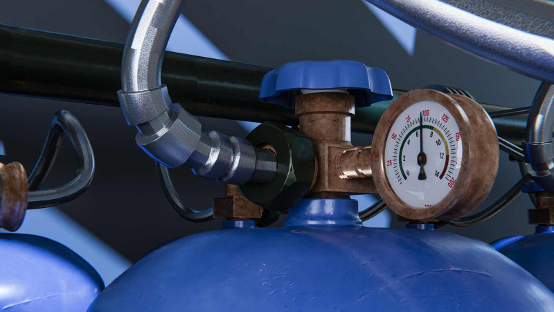 Ramanada 50 litrlik qaz balonu partlayıb