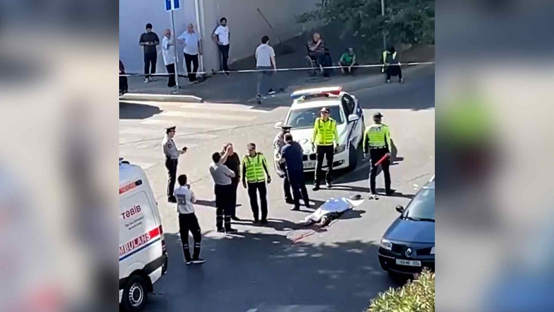 Yasamalda moped qadını vuraraq öldürüb - VİDEO