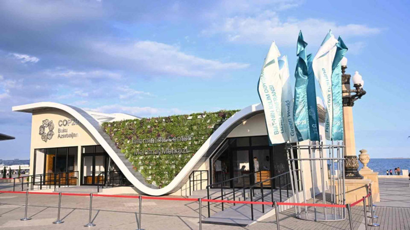 Bulvarda COP29 ilə əlaqədar məlumat mərkəzi açılıb