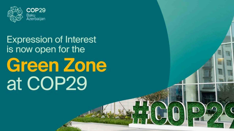 COP29-un Yaşıl Zona üzrə tərəfdaşlıq və sərgiləmə müraciətlərinin qəbuluna başlanılır