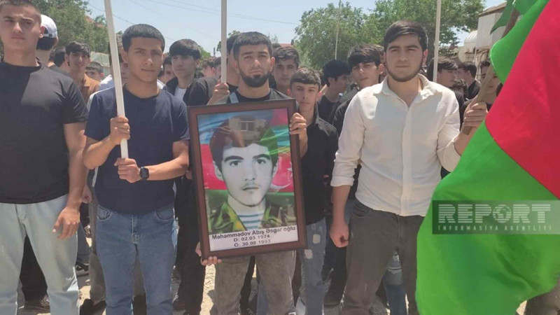 I Qarabağ müharibəsində itkin düşən şəxslə vida mərasimi keçirilib