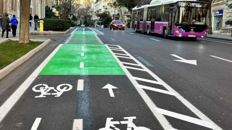 Velosiped yollarına çıxan 100 AZN cərimə olunacaq