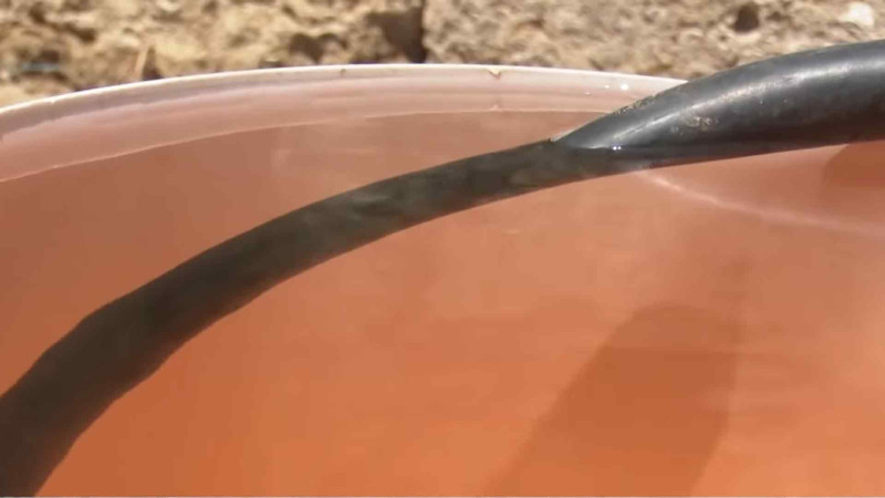 Qalada kranlardan qırmızı su gəlir: sakinlər suyu maşınlarla alırlar – VİDEO