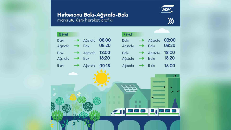 Bakı–Ağstafa–Bakı marşrutunda dəyişikliklər olub