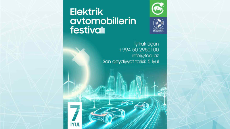 “Ağ şəhər”də Elektrik Avtomobillərin Festivalı keçiriləcək