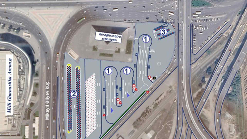 “Koroğlu” metro stansiyasının yaxınlığında iri nəqliyyat mübadilə mərkəzi  istifadəyə verilir