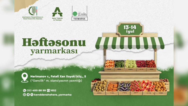 Bakıda növbəti kənd təsərrüfatı yarmarkası keçiriləcək