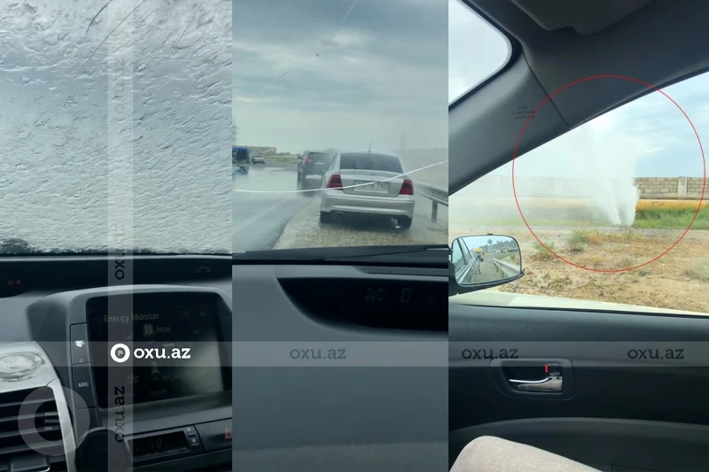 Zığ-Hövsan yolunda su borusunda qəza baş verib