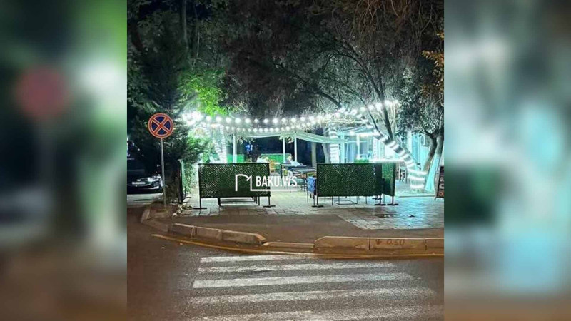 Hüseyn Cavid prospektində “pivəxana” piyada səkisini zəbt edib