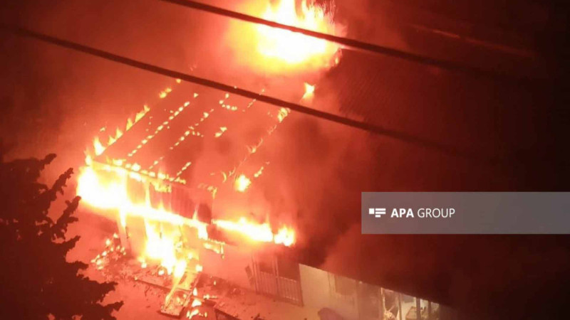 Xətaidə çörək sexində yanğın olub