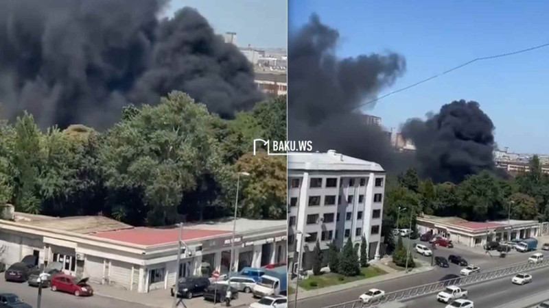 Ziya Bünyadov prospektində yanğın olub