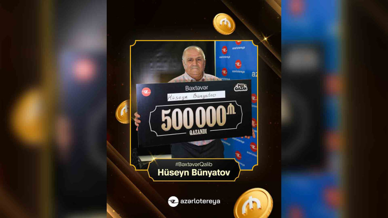 Bakıya nəvəsini görməyə gələn kişi lotereyada fantastik məbləğ udub