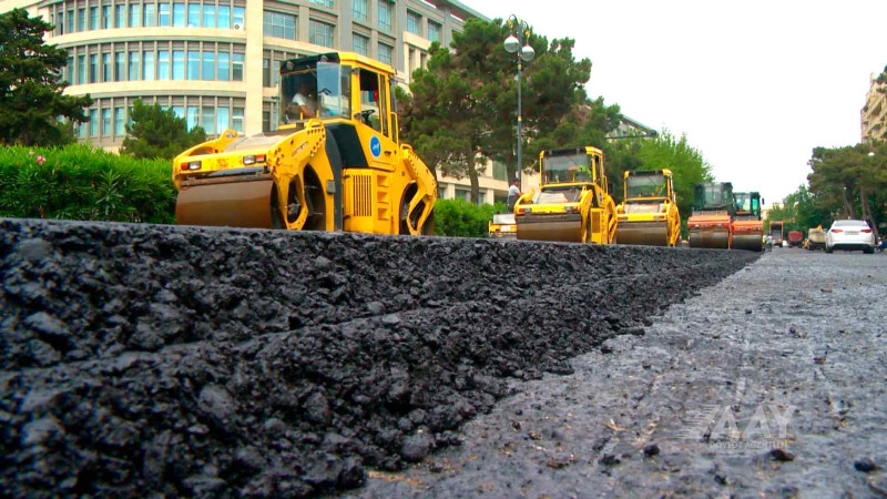 Bakının iki prospektində aparılan işlər yekunlaşır
