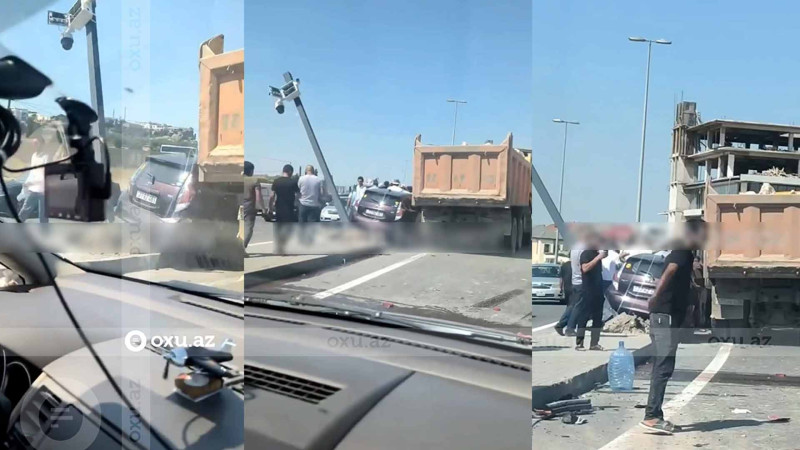 “Sea Breeze”in qarşısında qəza olub - VİDEO