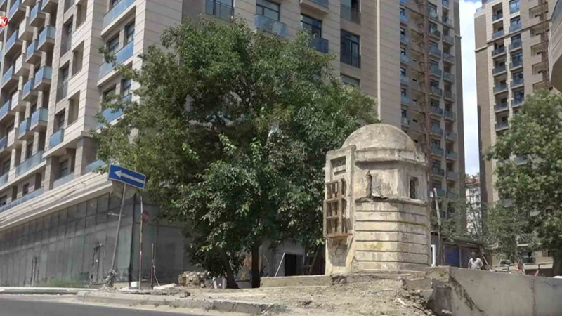 XIX əsrə aid Şollar su kəmərinin su yayma qülləsi qəzalı vəziyyətdədir - Rəsmi qurumdan açıqlama – VİDEO
