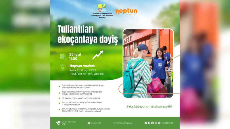 Xətai rayonunda ekoloji aksiya keçiriləcək