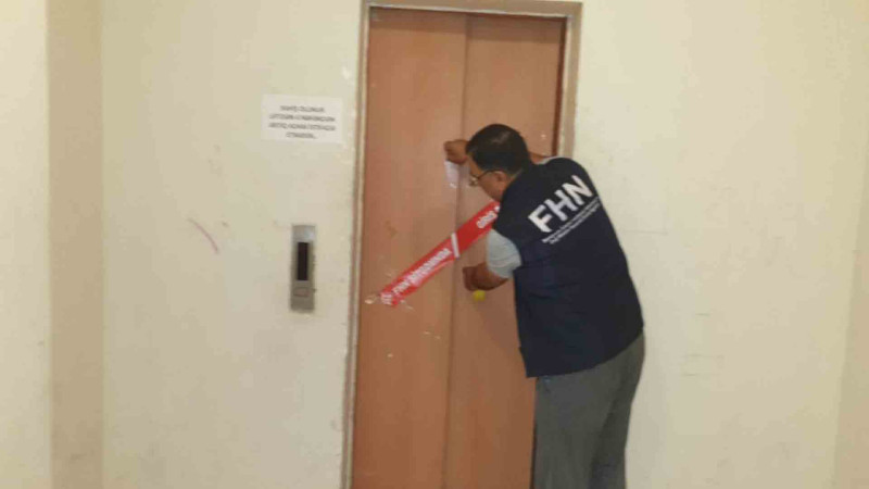 Nərimanovda çoxmərtəbəli yaşayış binasının lifti təhlükə saçır