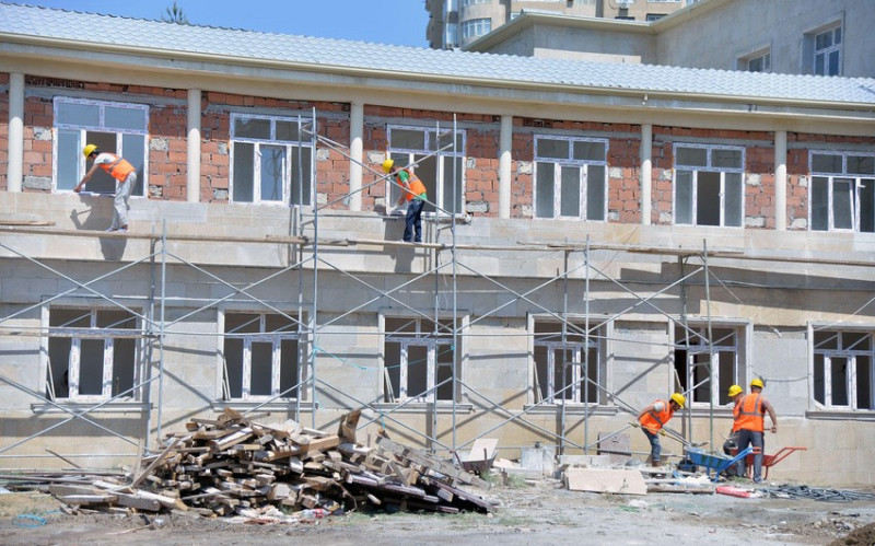 Masazırda yeni məktəb binası tikilir
