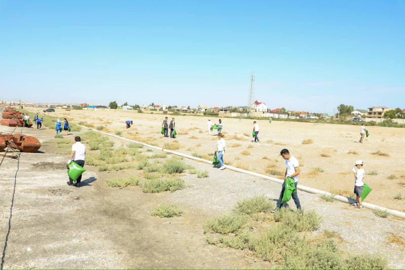 Hövsan sahili zibillikdən təmizlənib