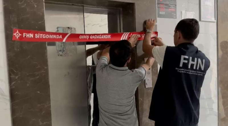 Xətaidə yaşayış binasının liftinin istismarı dayandırılıb