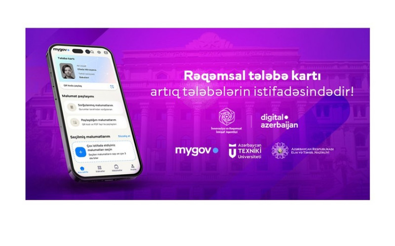 Rəqəmsal tələbə kartı artıq tələbələrin istifadəsinə verilib