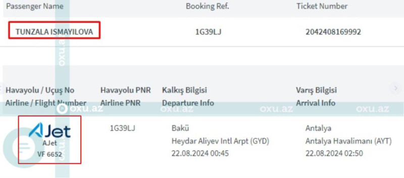 Bakıdan Antalyaya uçuş təxirə salındı