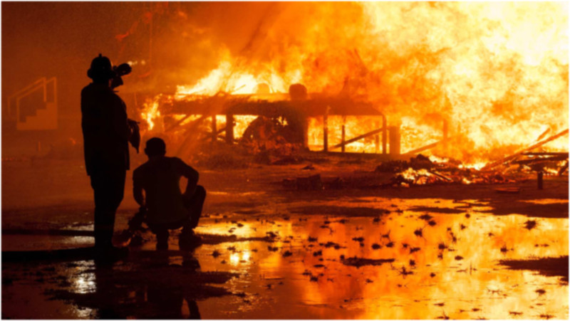 Nəsimidə traktorda yanğın baş verib