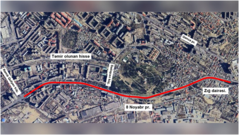 Əsas prospektlərdən biri bağlanır