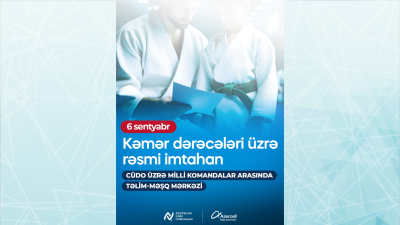 Paytaxtda Kəmər dərəcələri üzrə rəsmi imtahan keçiriləcək