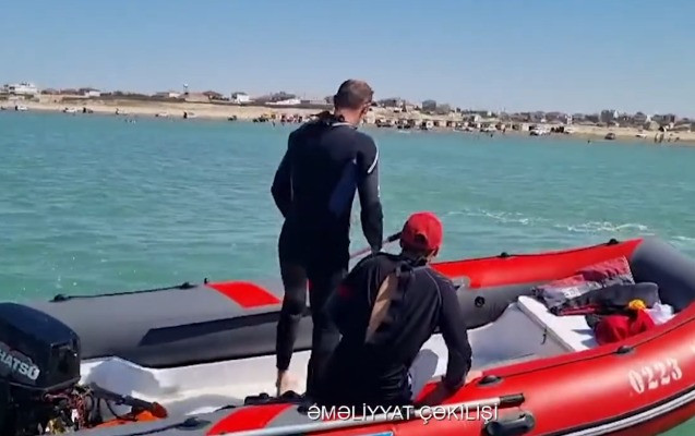 Pirşağıda batan gəncin axtarışları davam etdirilir