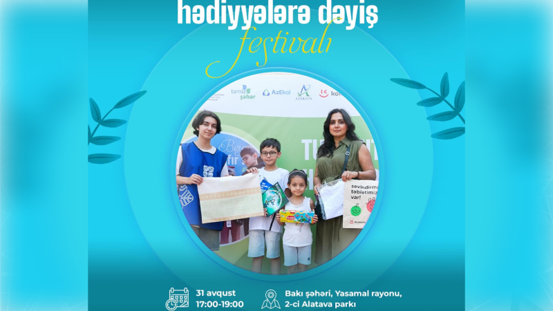 Yasamalda “Tullantıları hədiyyələrə dəyiş” festivalı keçiriləcək