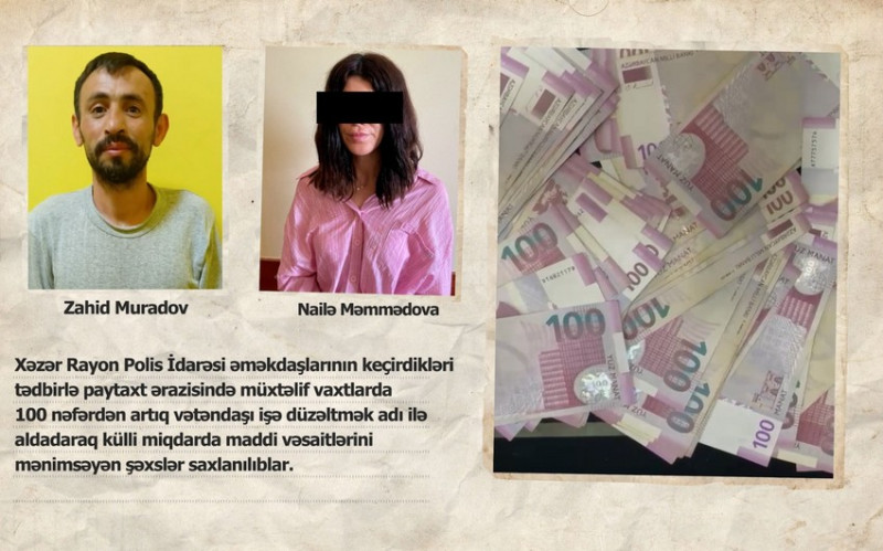 Dələduzluqda şübhəli bilinənlər saxlanılıblar