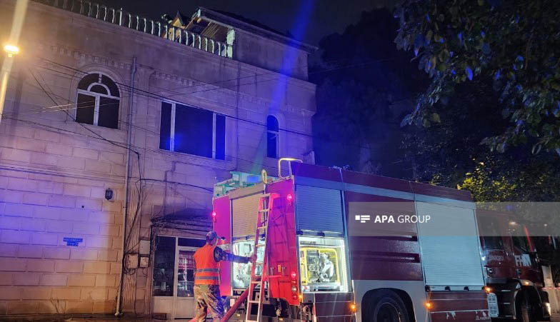 Bakıda iaşə obyektində yanğın baş verib - YENİLƏNİB