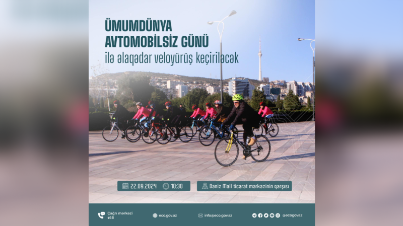 Bakıda sabah veloyürüş keçiriləcək