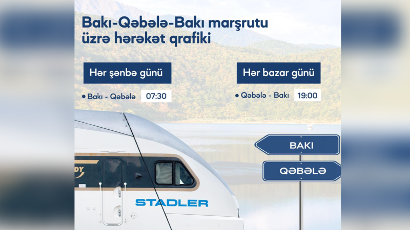 Bakı-Qəbələ-Bakı qatarlarının qrafiki dəyişir