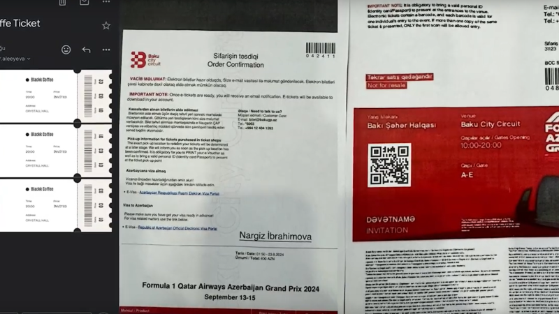 “Formula 1” Azərbaycan Qran-prisinə saxta bilet satan şəxs saxlanılıb - VİDEO