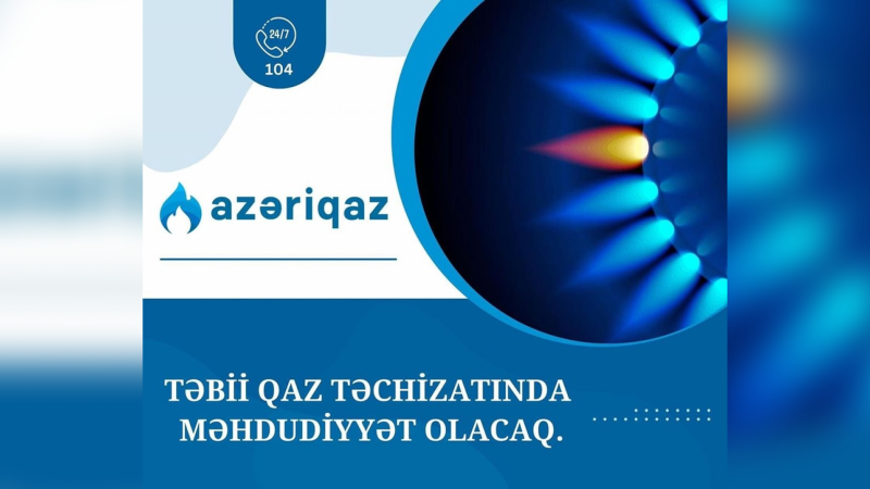Sabah Bakının rayonlarının birində qaz olmayacaq