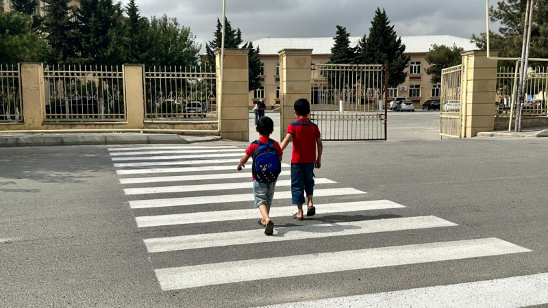Bakıda piyada keçidləri yenilənib