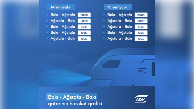 Bakı-Ağstafa-Bakı marşrutu üzrə yeni reyslər əlavə olunub