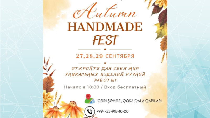 Bakıda “Handmade” festivalı baş tutacaq
