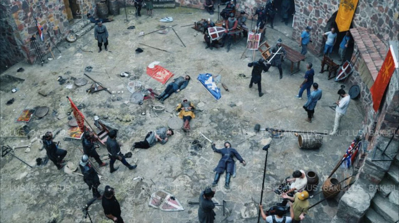 “Azərbaycan Atabəyləri” filminin çəkilişindən EKSKLUZİV FOTOLAR